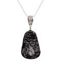 Buddha & Devil Carved Pendant
