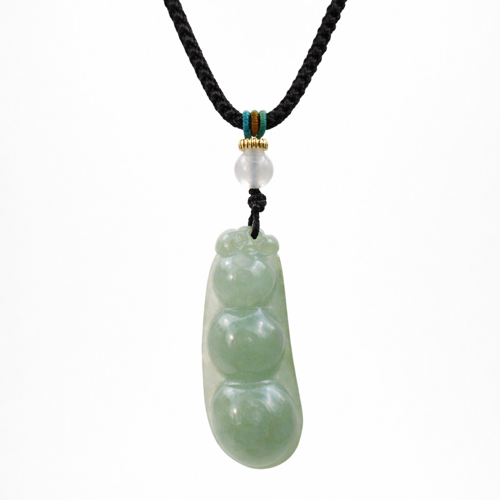 Icy Green Peapod Pendant
