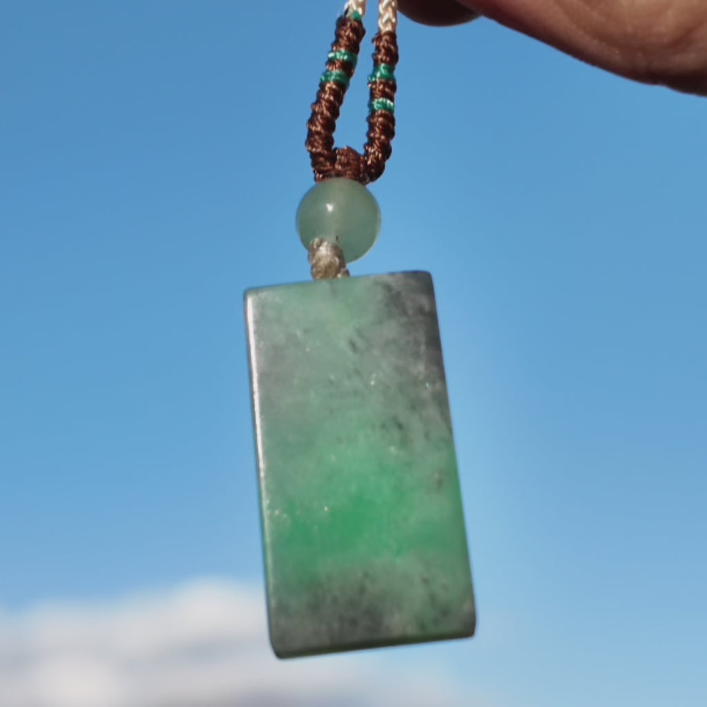 Natural Type A Jadeite “Vo Su Bai” Minimalist Pendant