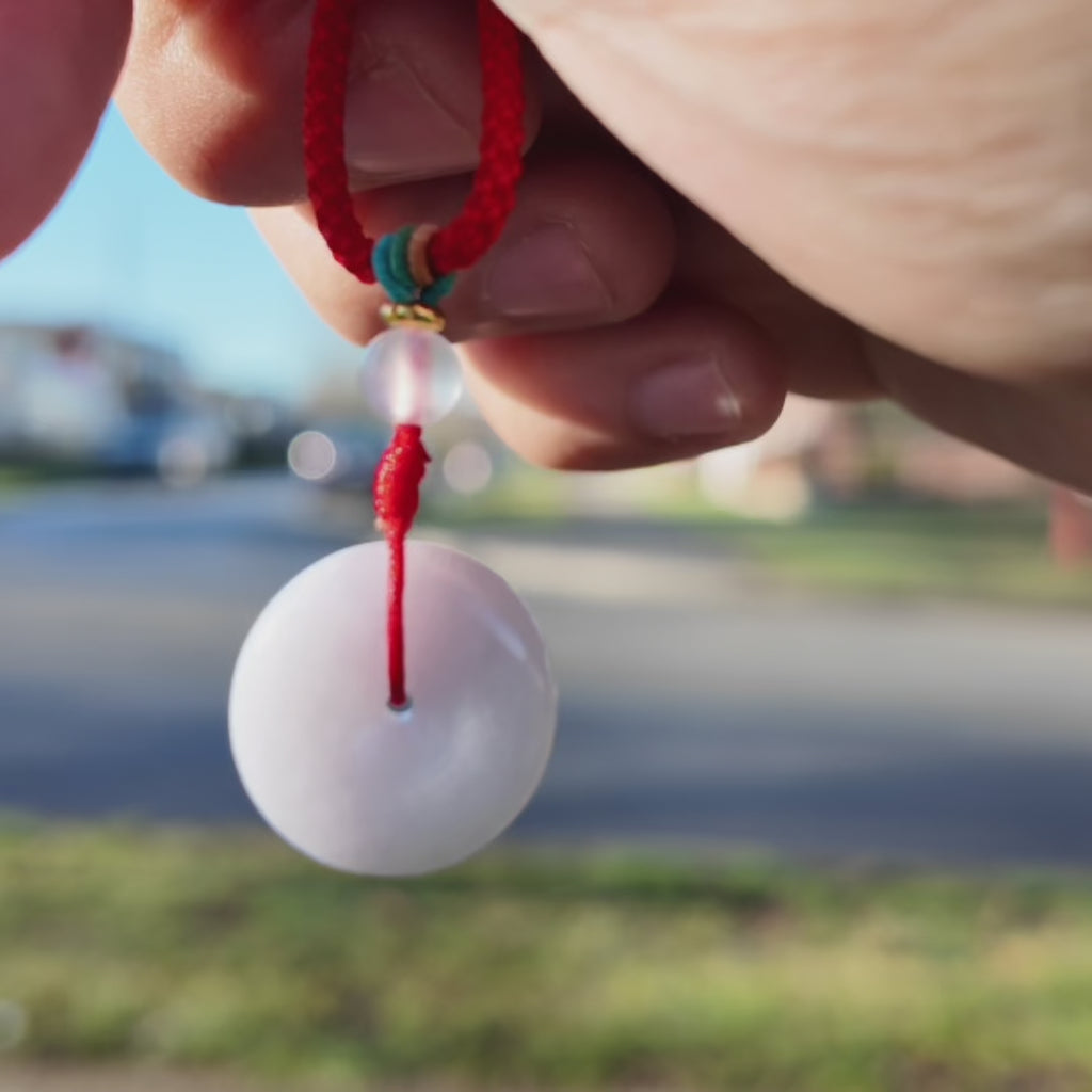 Lavender Donut Pendant